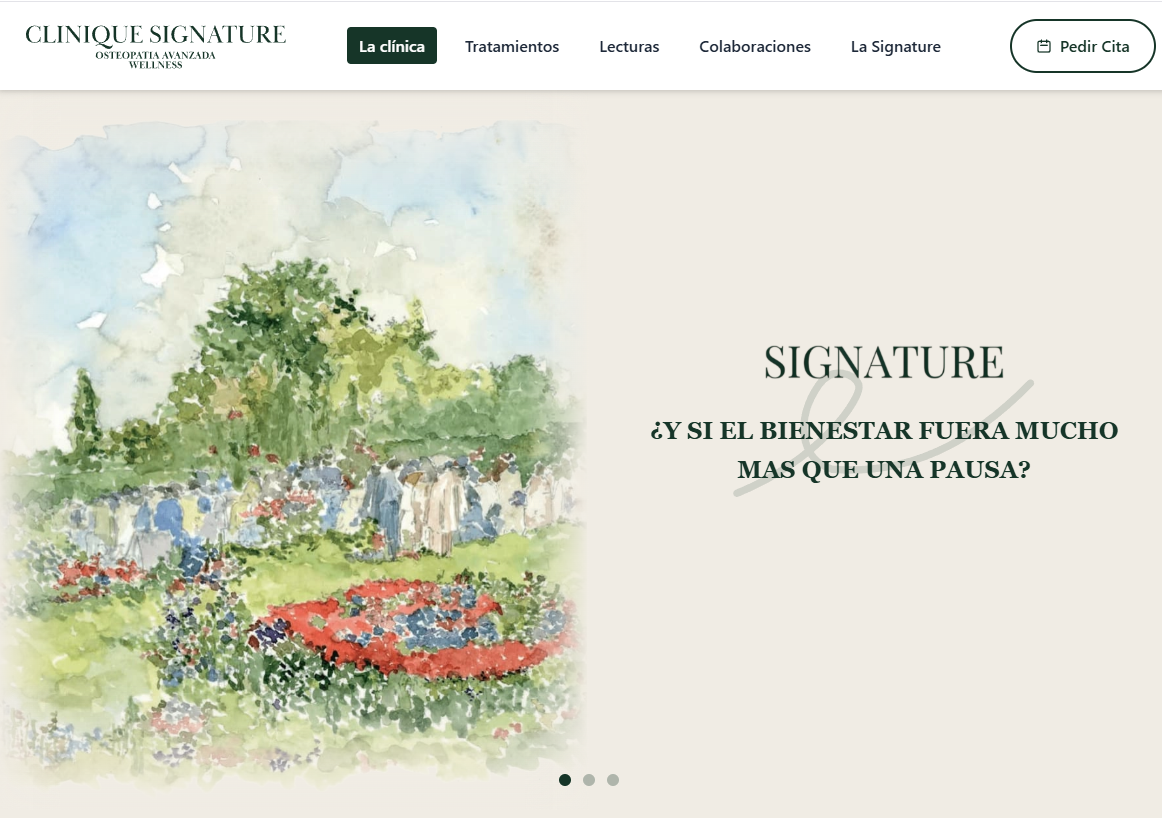 Vista previa del proyecto Clinique Signature