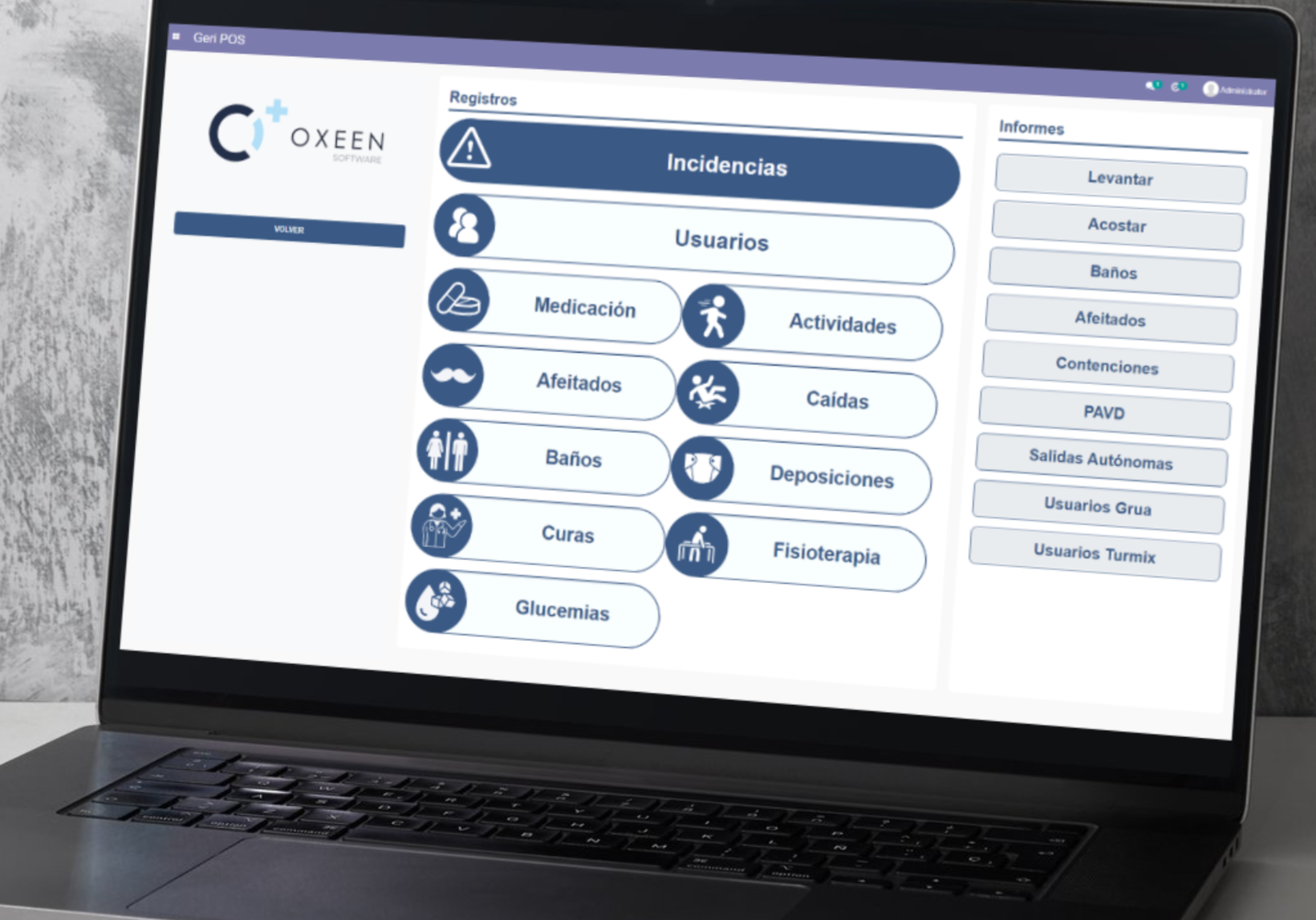 Vista previa del proyecto OXEEN Soft