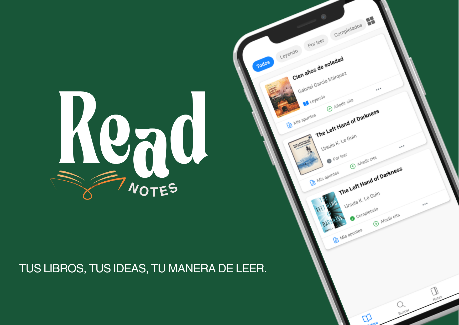 Vista previa del proyecto ReadNotes